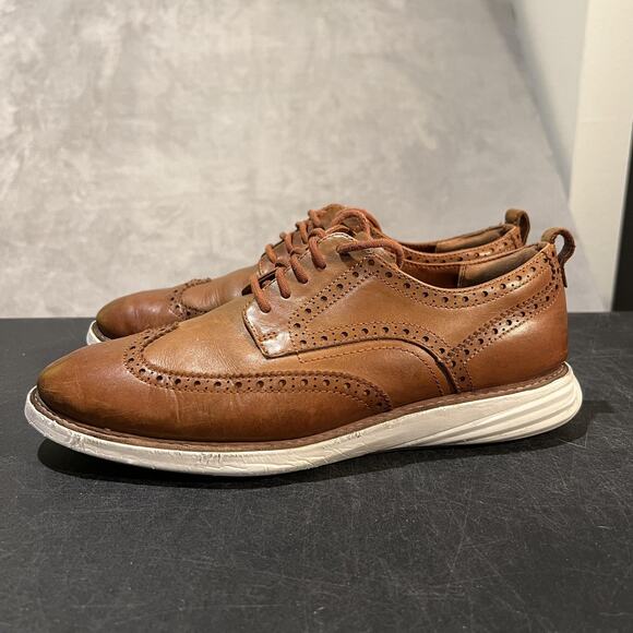 Cole Haan Grand Evolution Shortwing Shoes Mens 9.5 Leather Oxford Comfort OS - Picture 4 of 11